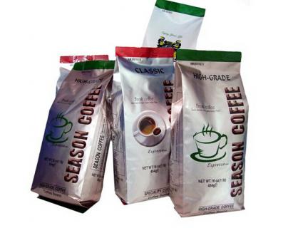 Lado Gusset Bolsa Para Coffee Bean